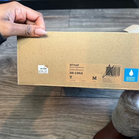 NEW Myrah Brown Calfskin Leather Trask Boots - Picture 10 of 11